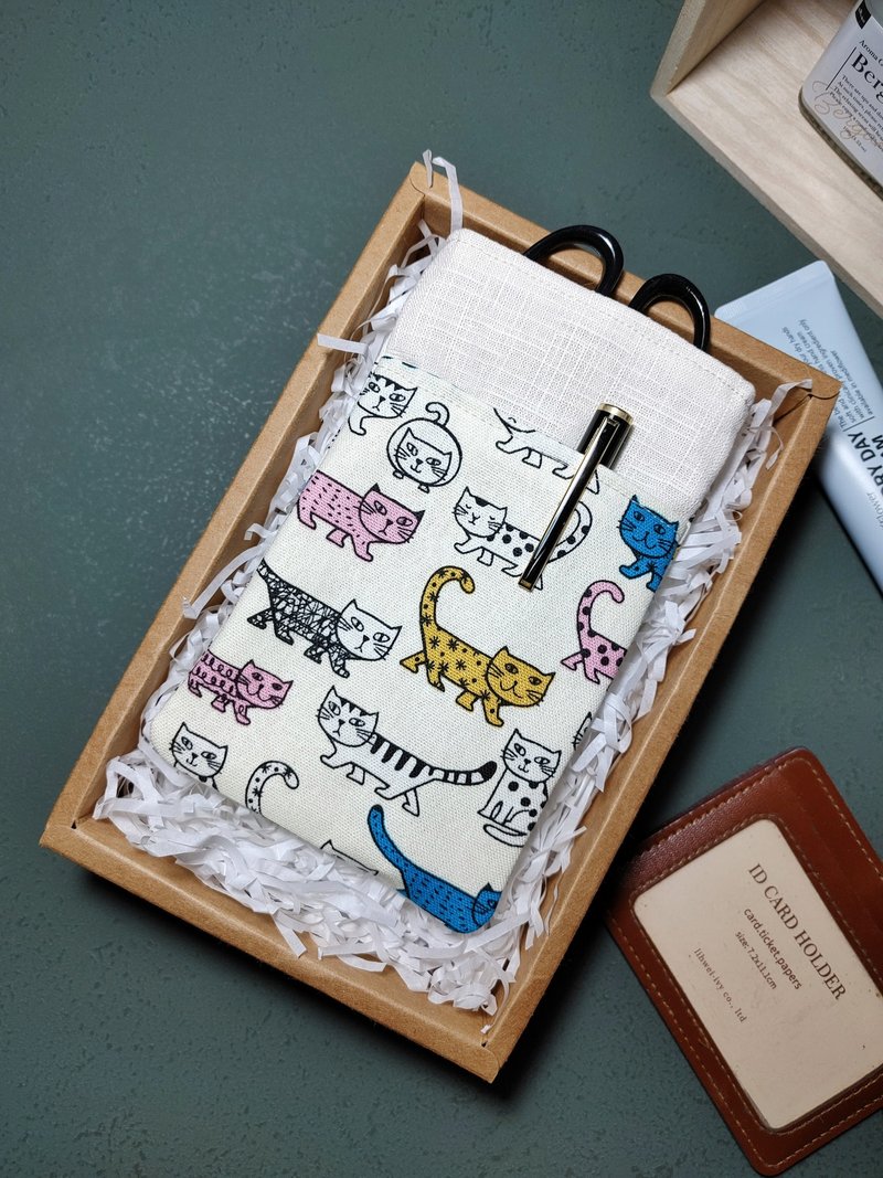 Out-of-print hand-sewn - nurse/physician double-layer pencil case - color matching - กล่องดินสอ/ถุงดินสอ - ผ้าฝ้าย/ผ้าลินิน หลากหลายสี