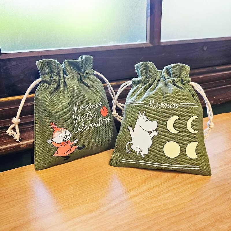 MOOMIN Authorized | Colorful Bundle Pocket-Small (Moomin/Xiao Mei) - Toiletry Bags & Pouches - Cotton & Hemp 