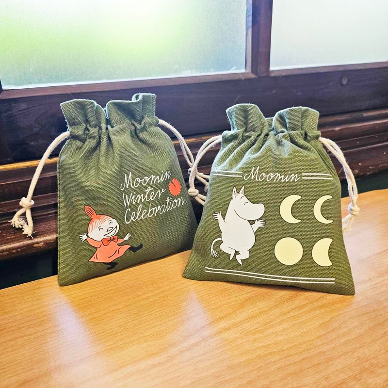 MOOMIN Authorized | Colorful Bundle Pocket-Small (Moomin/Xiao Mei) - Toiletry Bags & Pouches - Cotton & Hemp 