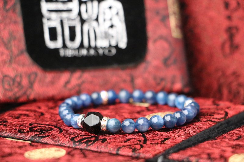 kyanite beads stone bracelets 6mm - สร้อยข้อมือ - หยก 