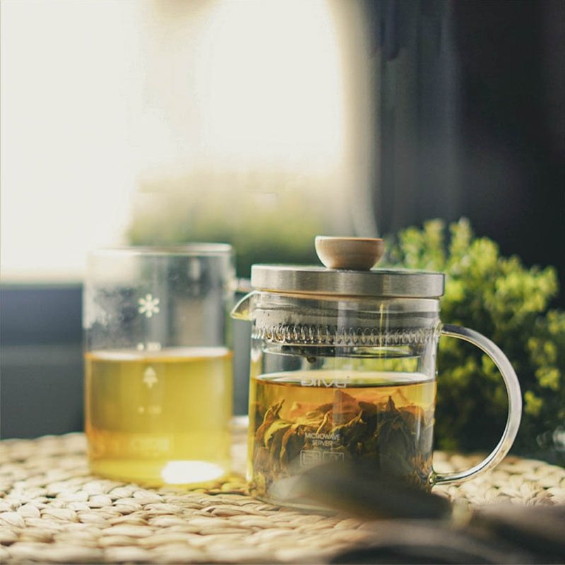 Driver 獨享冷熱兩用沖茶壺組 - 茶壺/茶杯/茶具 - 玻璃 橘色
