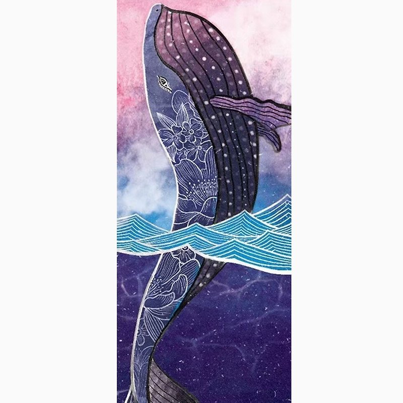 MIRACLE 摩瑞格│Yoga shop towel blue whale sea love The Heart of Ocean Whale - อุปกรณ์ฟิตเนส - เส้นใยสังเคราะห์ 