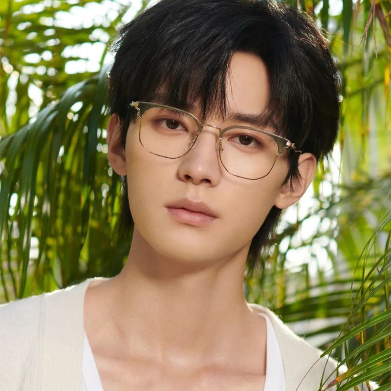 浪特夢 LA-82219 不鏽鋼眉型框眼鏡 - 周翊然代言 - 眼鏡/鏡框 - 不鏽鋼 綠色