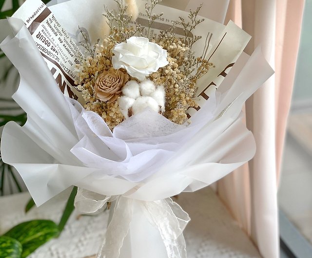 Dried Flower/Eternal Flower Bouquet-Ocean Whisper - Shop timeflower Dried  Flowers & Bouquets - Pinkoi