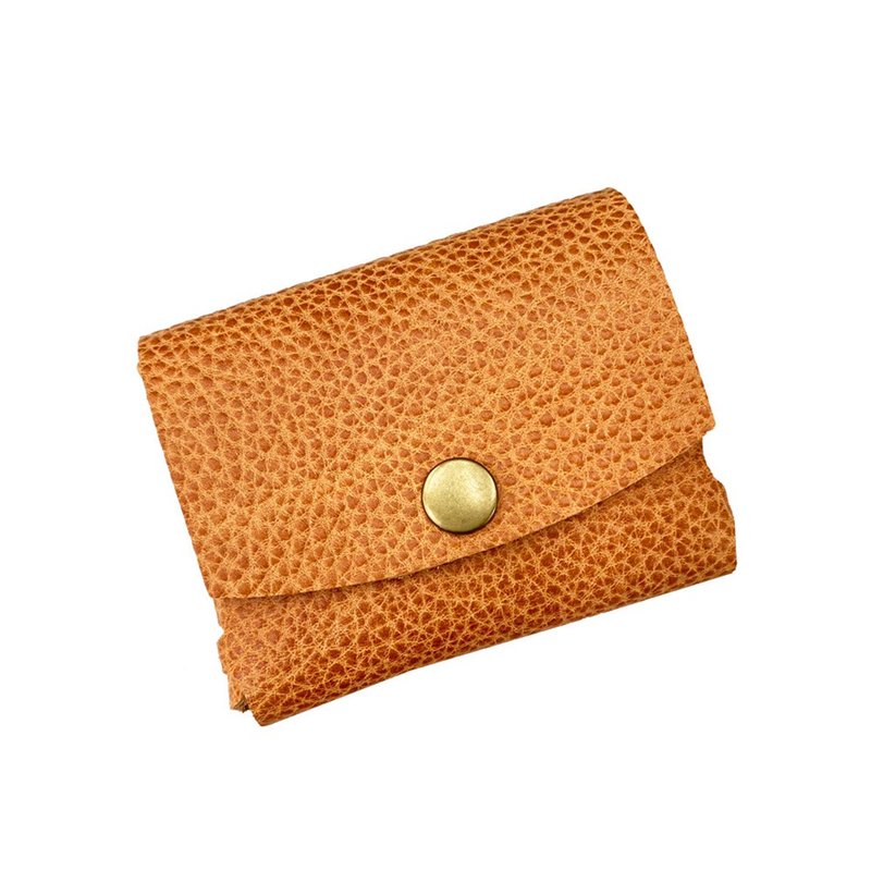 The first choice for gifts is just the right life, sewing-free leather short clip - Coin Purses - Other Materials White