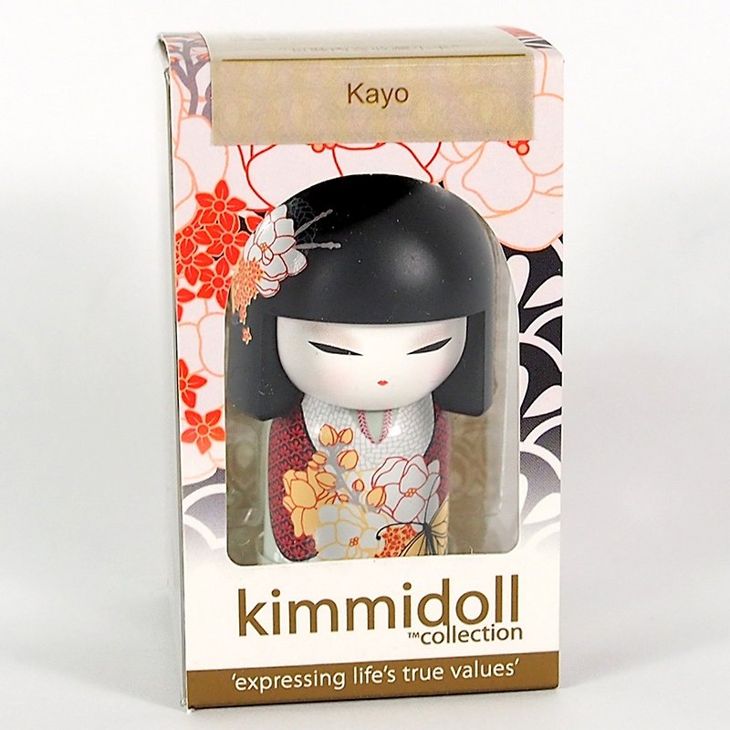 Key ring-Kayo, the good and the most beautiful [Kimmidoll and blessing doll key ring] - Keychains - Other Materials Red