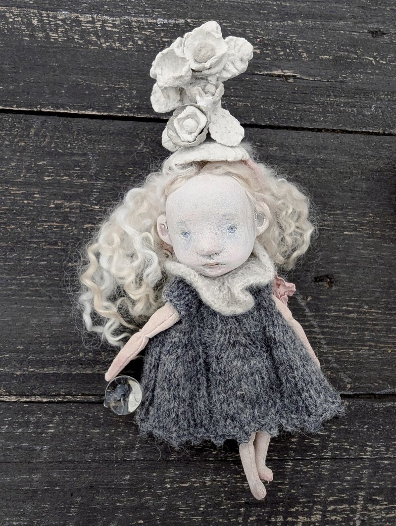 北方兒童手工娃娃為您的家增添北歐魔力 - 公仔模型 - 環保材質 灰色