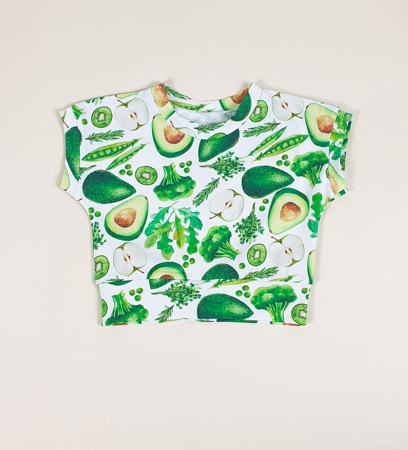Vegetables baby t-shirts, baby boy t-shirt, baby girl t-shirt,green baby clothes - 男/女童裝 - 棉．麻 多色