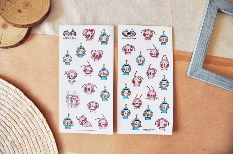 透明貼紙 - 貼紙 - 紙 多色