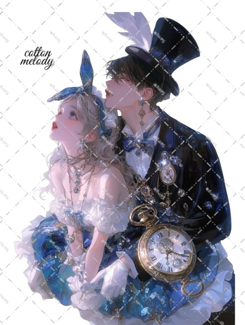 original sticker no.7298 人物ステッカー オリジナルステッカー 人物ステッカー 女の子ステッカー オリジナル人物ステッカー - 貼紙 - 紙 