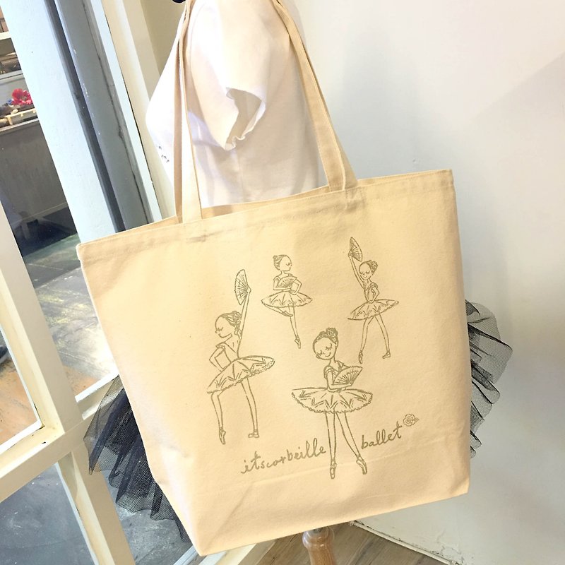 Don Quixote tote bag - Messenger Bags & Sling Bags - Cotton & Hemp White