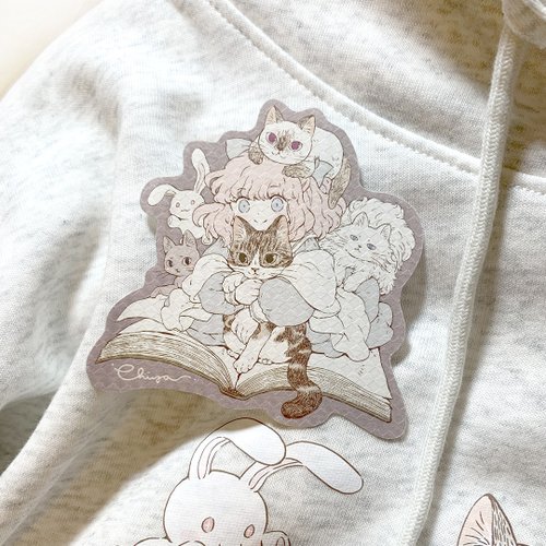 Romo DolDol Studio Chiya 原創 MEOW no cat, no life 系列 行李貼紙