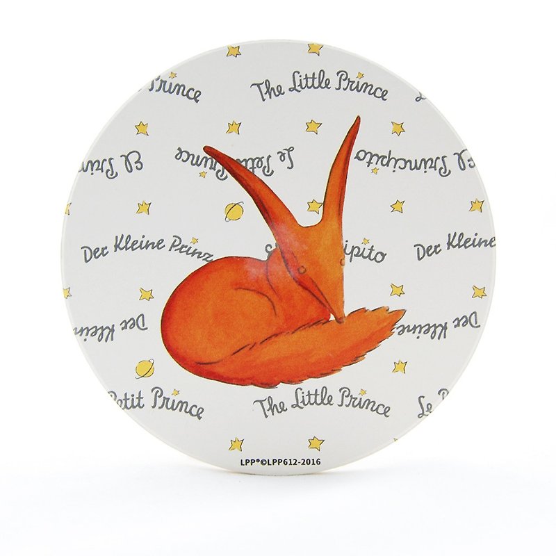 The Little Prince Classic authorization - water coaster: [Fox] (circle / square) - ที่รองแก้ว - ดินเผา สีส้ม