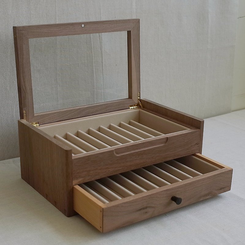 double layer pen cabinet - Pencil Cases - Wood 