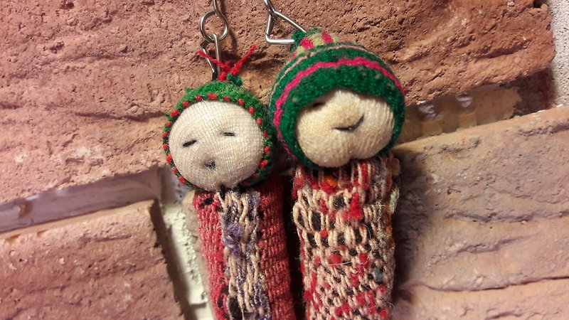 Lucky twins 3 - multicolor - Keychains - Wool Multicolor
