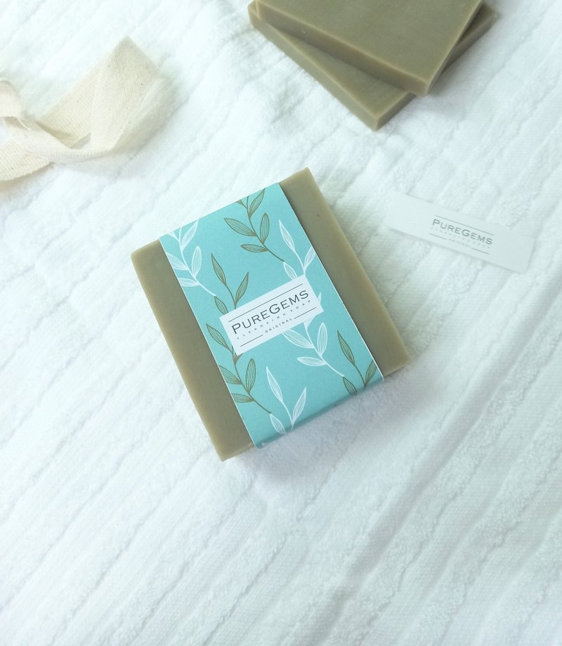 PUREGEMS 。艾草 。香茅 薄荷。 手工皂 ||一般及乾性膚質適用 - 肥皂/手工皂 - 其他材質 綠色