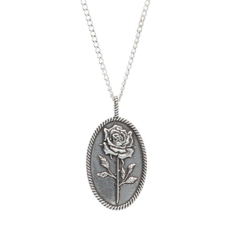 手工純銀玫瑰項鍊 - LHN Jewelry - 項鍊 - 純銀 銀色