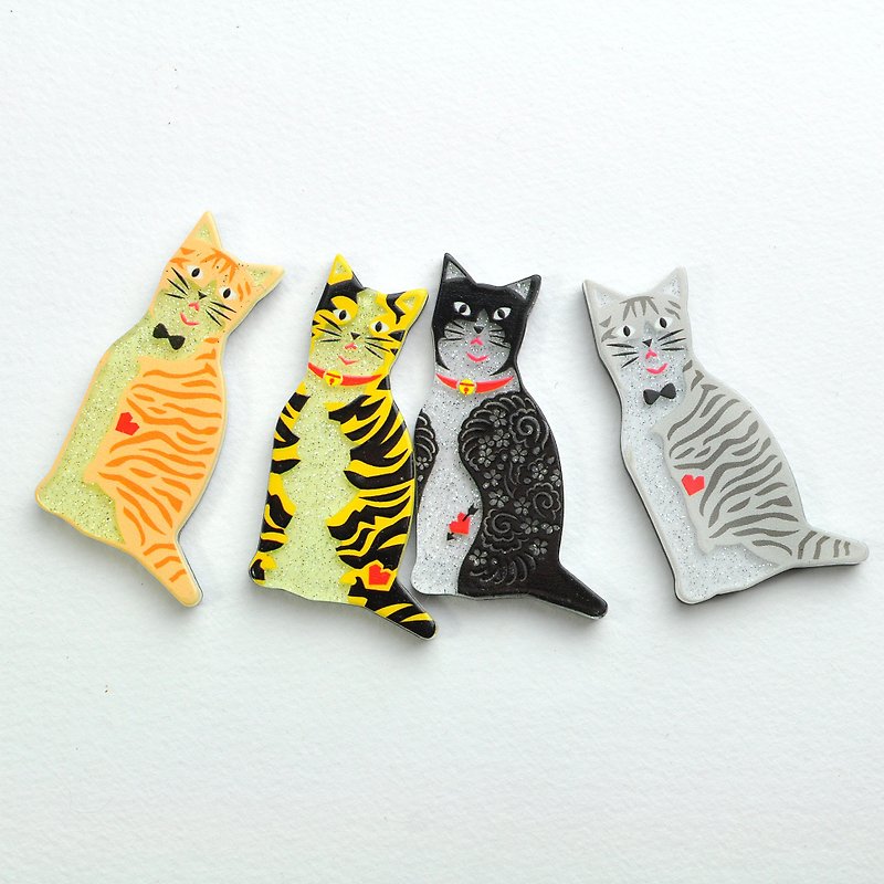 Meow micro-help << stationery small things - Magnets - Acrylic Multicolor