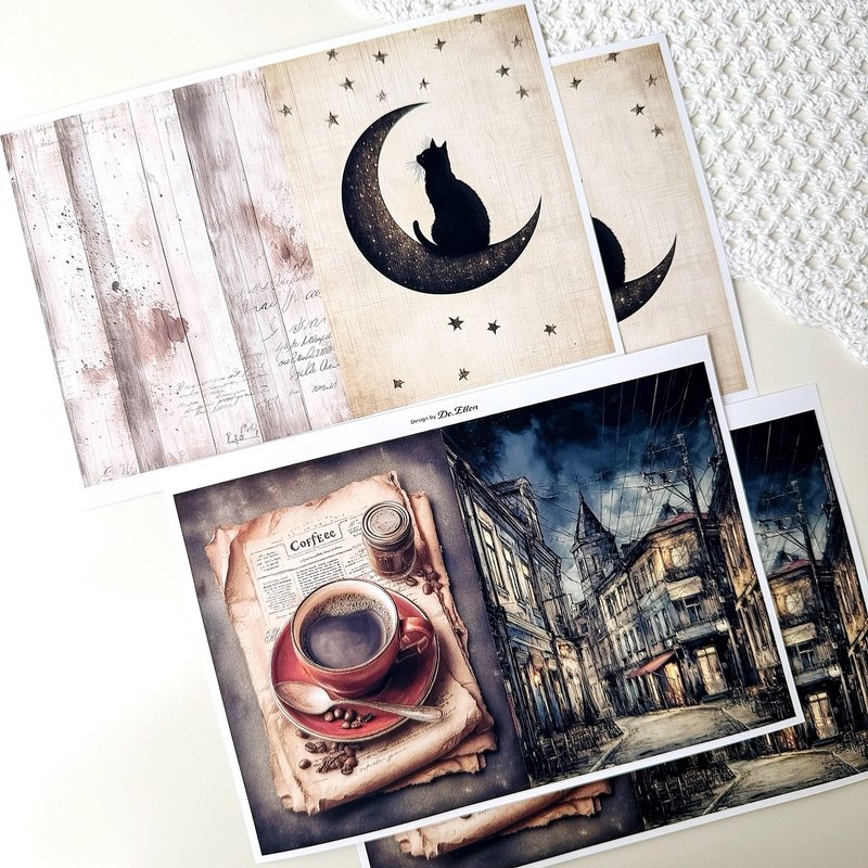 Z696 - a variety of background - 貼紙 - 紙 