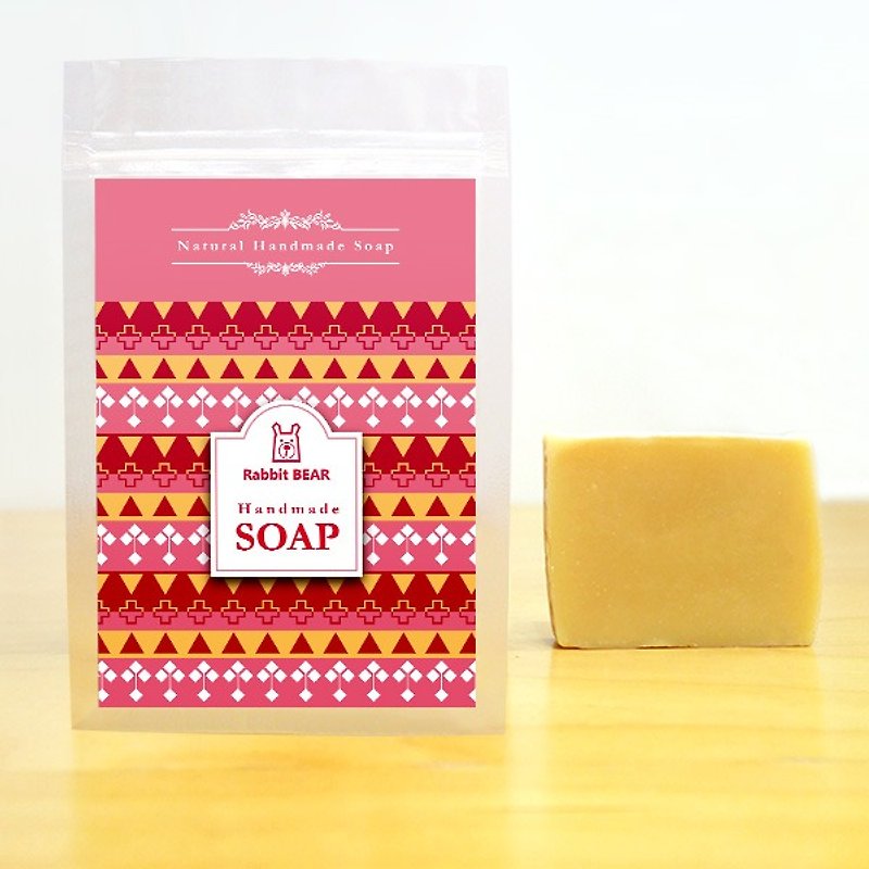 Natural honey, milk, cold hand Marseille soap (suitable dry, neutral) lightweight package ★ ★ Rabbit Bear ★ - Hand Soaps & Sanitzers - Fresh Ingredients Pink