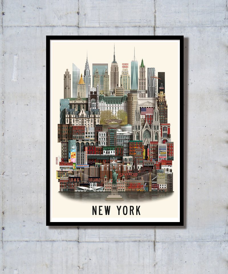 Martin Schwartz 城市海報 掛畫 紐約 NEW YORK