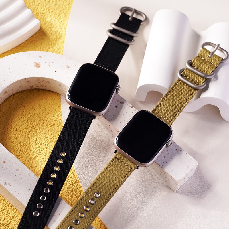 Apple Watch 高強度帆布 蘋果錶帶 - 錶帶 - 棉．麻 