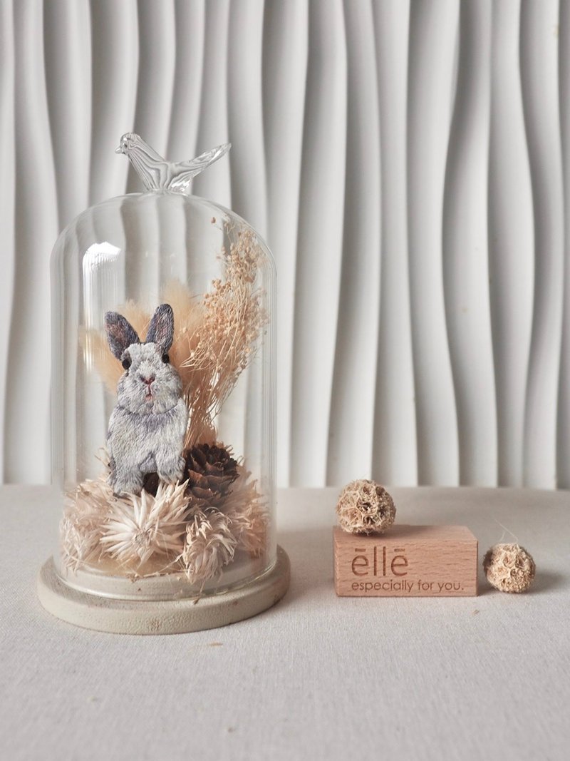 elle pet embroidery eternal flower cup - อื่นๆ - วัสดุอื่นๆ หลากหลายสี