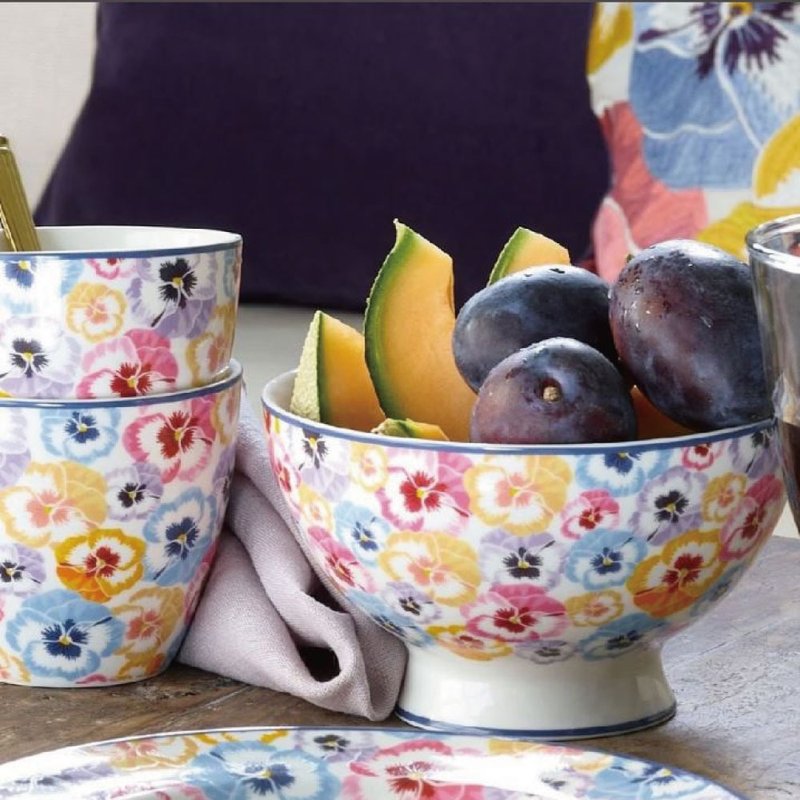 丹麥GreenGate Anine pink 湯碗 - 碗 - 陶 多色