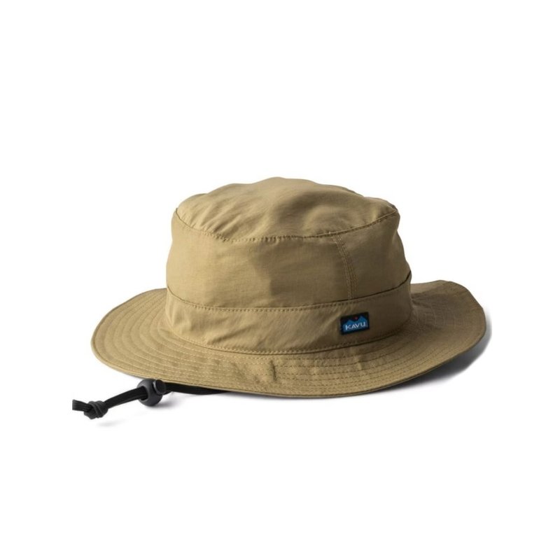 【KAVU】Synthetic Strap Bucket 經典休閒漁夫帽 黃鐵礦 #105 - 帽子 - 聚酯纖維 卡其色