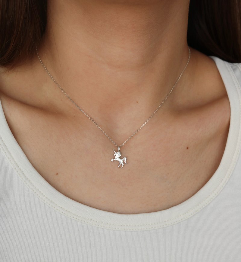 unique unicorn - Necklaces - Sterling Silver Silver