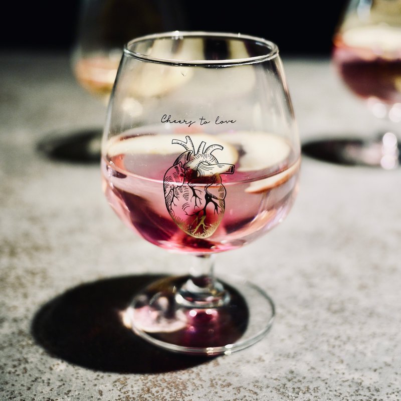 心臟酒杯 - 酒杯/酒器 - 玻璃 透明