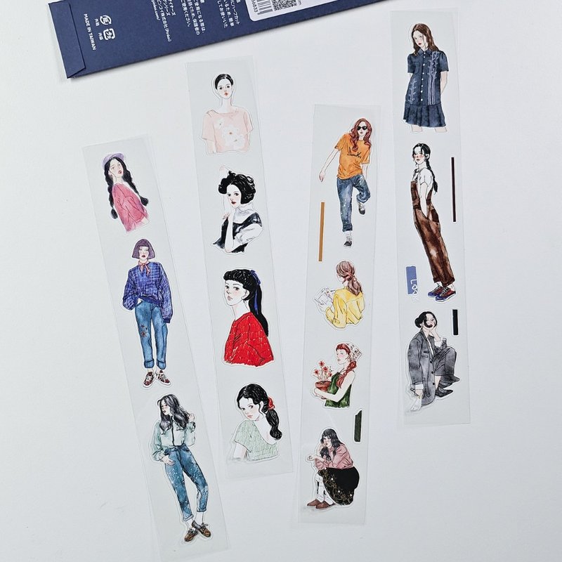 【12/20以降発送】Pinkoi 世界のデザイナーズPETテープ 第二弾 | Playful | seonhan-maeum | 光沢タイプ・ハーフカット - 紙膠帶/和紙/PET - 紙 白色