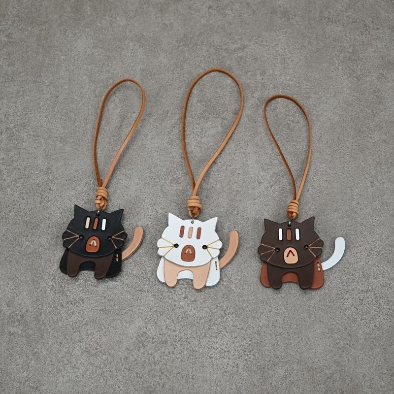貓奴限定 五隻喵星人全員到齊 吊飾 包包吊飾 - 吊飾/掛飾 - 真皮 多色