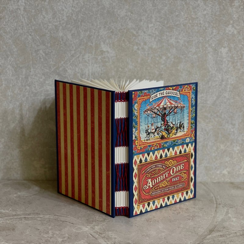 Circus French Handmade Book - สมุดบันทึก/สมุดปฏิทิน - กระดาษ 