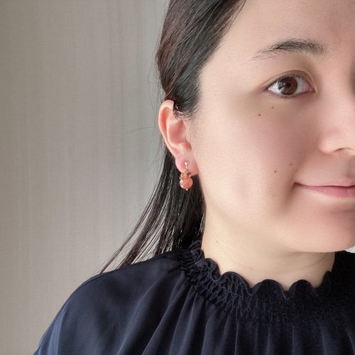 最後の1ペア 14kgf サンストーン アイオライト シトリン ピアス