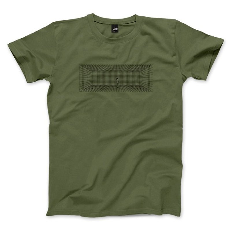 還沒吐出來 - 軍綠 - 中性版T恤 - 男 T 恤 - 棉．麻 