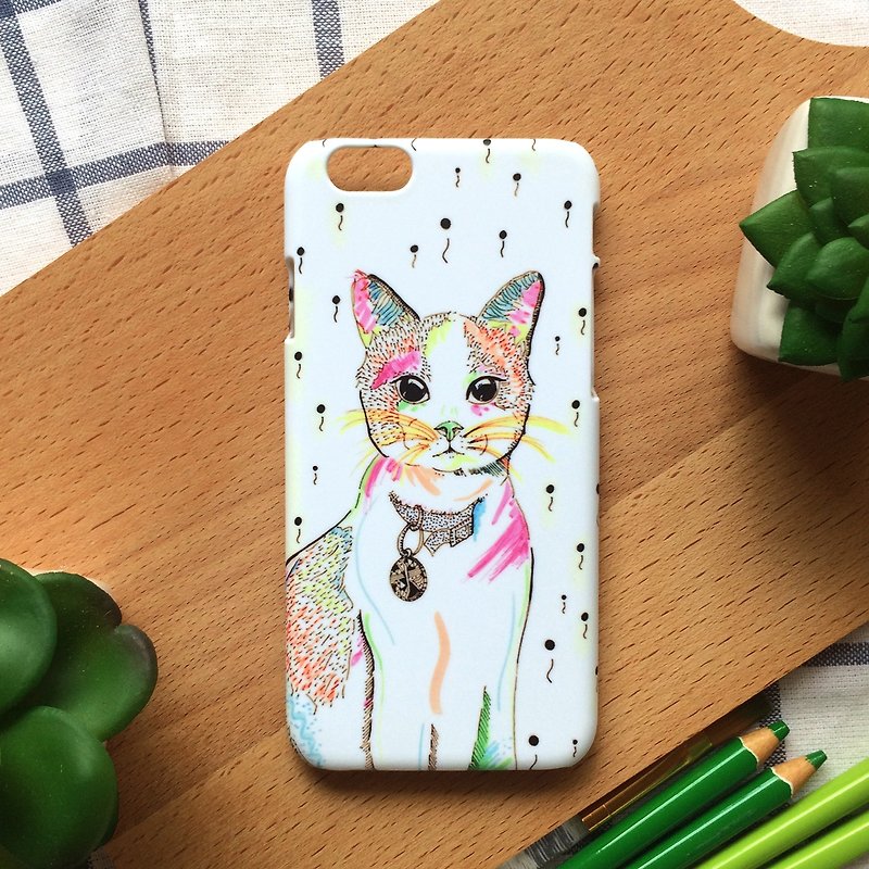 Colorful Cat. Matte Case( iPhone, HTC, Samsung, Sony, LG, OPPO) - Phone Cases - Plastic Multicolor