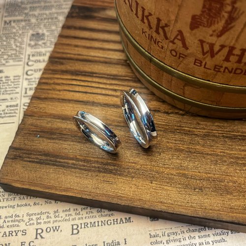 Silver Joey 【內凹】情侶對戒 內圍可敲字客制 手工純銀戒指
