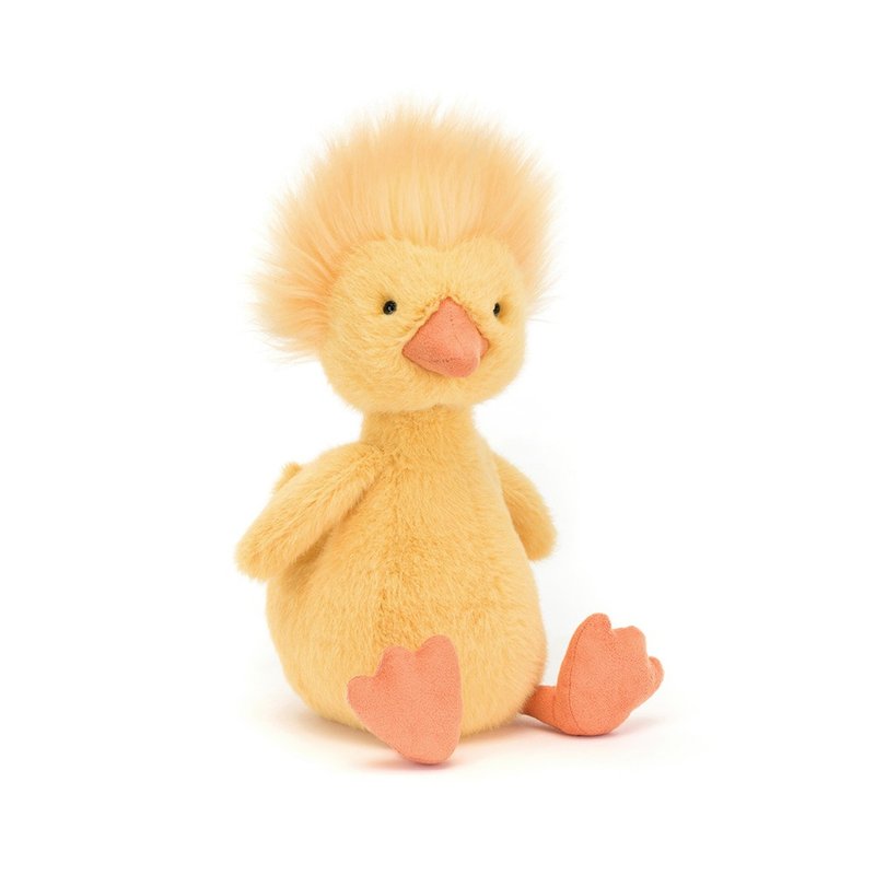 Dorit Duckling 炸毛小鴨/爆炸頭小鴨 - 公仔/玩偶 - 聚酯纖維 黃色