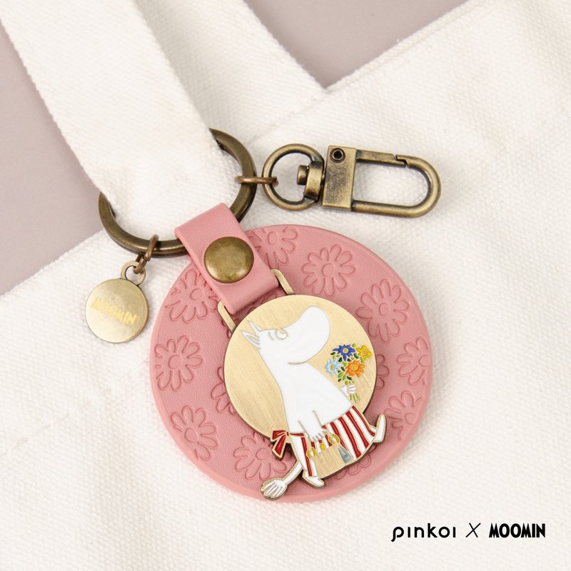 [Pinkoi x Moomin] Textured leather keychain/Moominmamma - ที่ห้อยกุญแจ - กระดาษ 