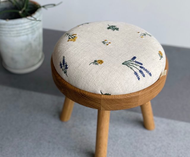 本革スツール～Woven leather stool～ TOMO - レザー/刺繍/チェア