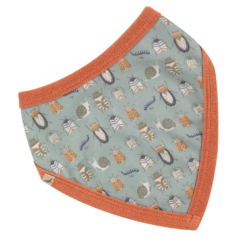 100% organic cotton insect triangle scarf pocket made in the UK - Bibs - Cotton & Hemp Multicolor