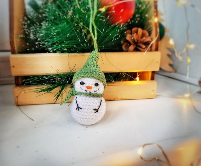 あみぐるみ フレンチブルドッグ雪だるま クリスマスツリー