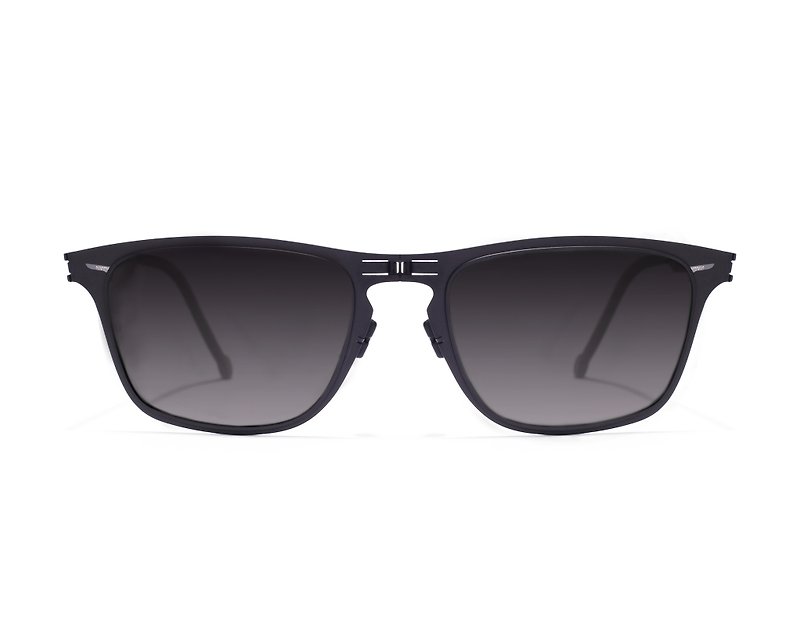 ROAV-FRNKLIN / black frame / gradient black lens - Sunglasses - Stainless Steel Black