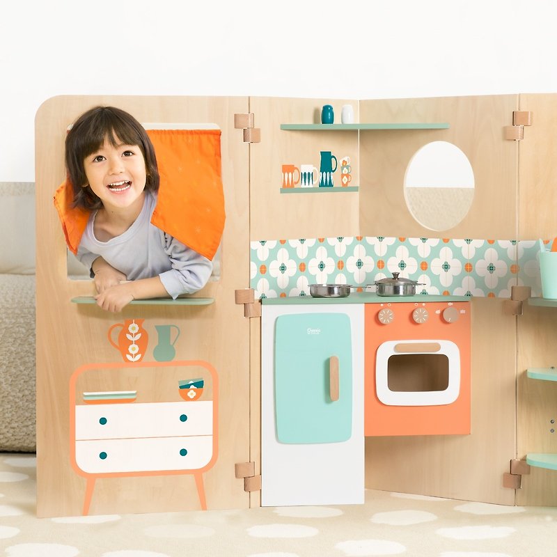マイリトルホーム【子どもが大好きなおもちゃのキッチン】 - 知育玩具・ぬいぐるみ - 木製 多色