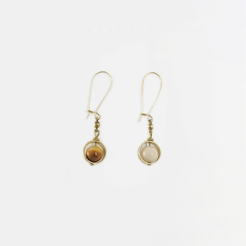 Rain Dropping Earrings - Earrings & Clip-ons - Gemstone Gold