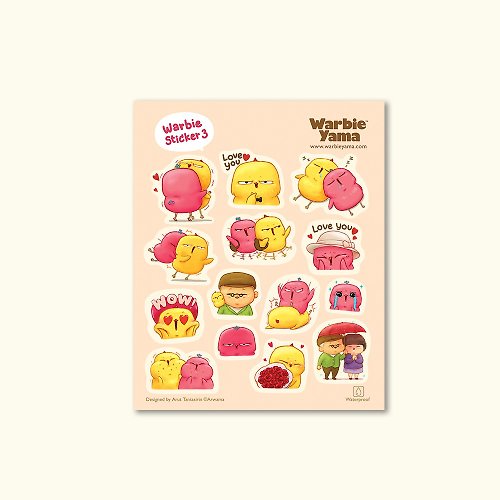 WarbieYama Warbie Mini Sticker set 004 (love)