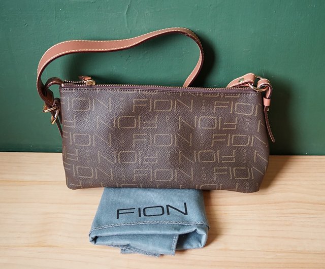 北極古着雑貨】FION 本革 ハンドバッグ スモールショルダーバッグ