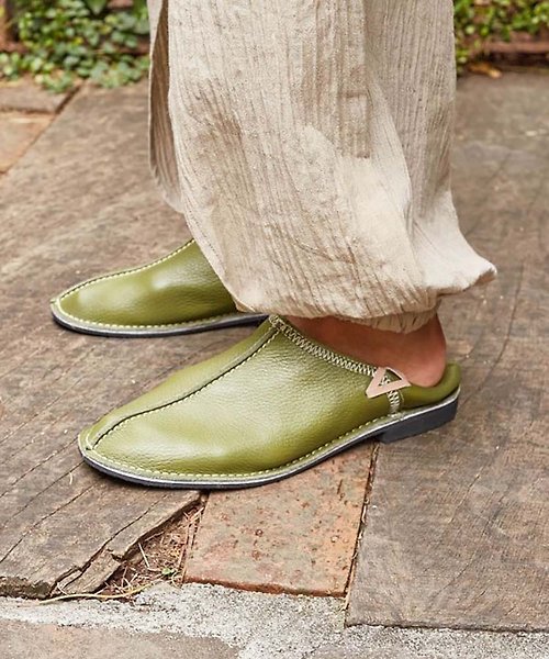 Saibaba Ethnique 【熱門預購】孟加拉傳統２WAY牛皮鞋(3色)DFRP4102