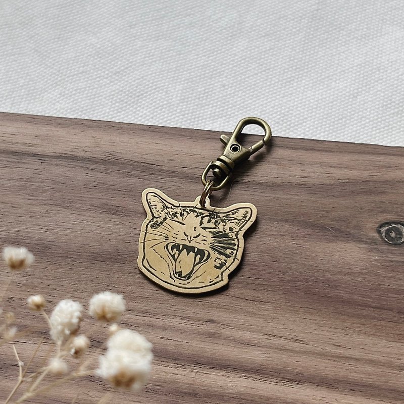 Custom-made Brass Pet Tag - Original Pet Tag Keychain - Other - Copper & Brass Gold